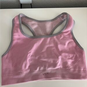 Victoria's Secret Pink and Gray Sports Bra